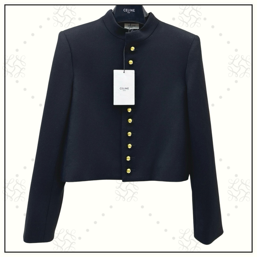 WOOL STAND COLLAR JACKET