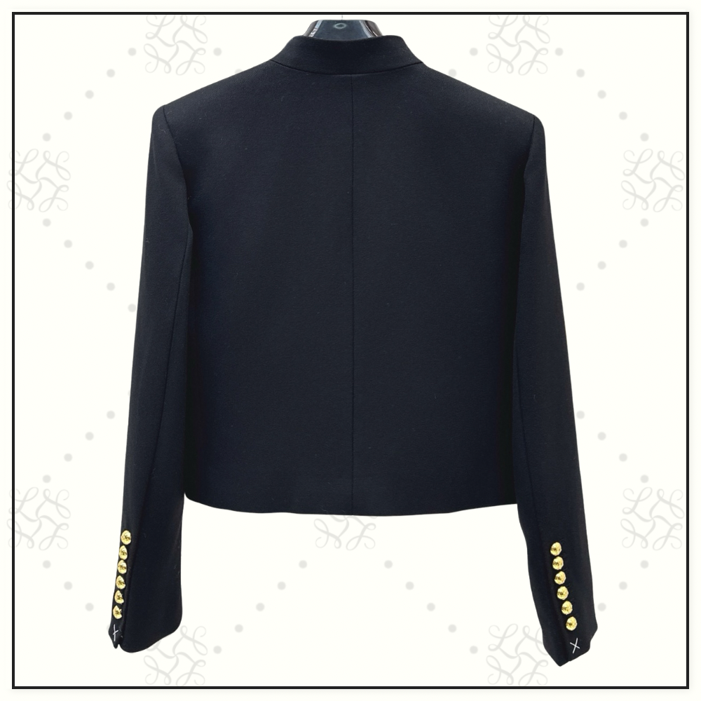 WOOL STAND COLLAR JACKET