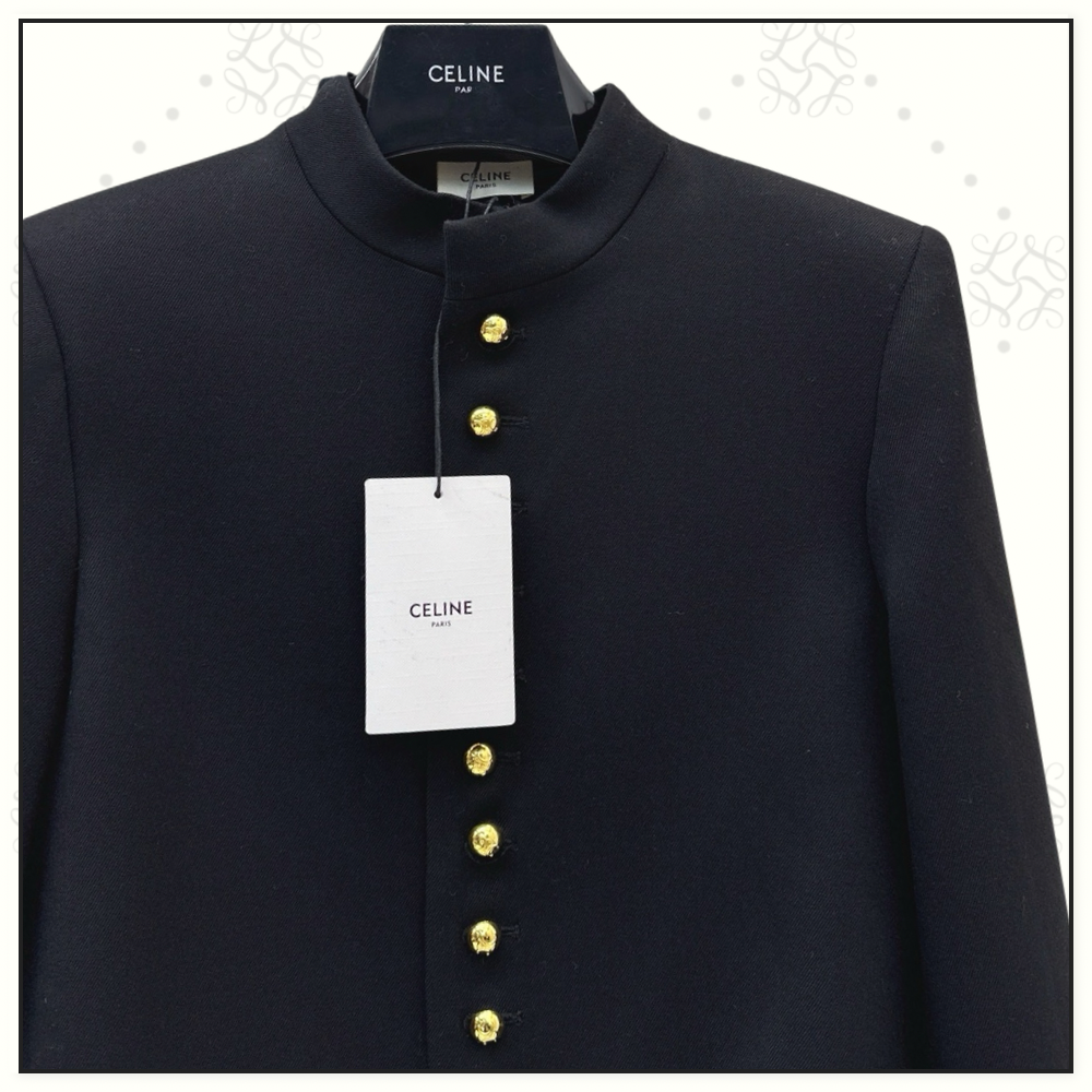 WOOL STAND COLLAR JACKET
