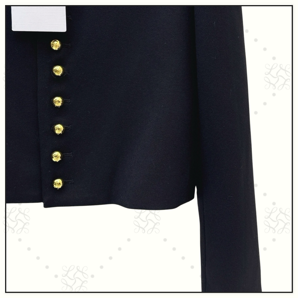 WOOL STAND COLLAR JACKET