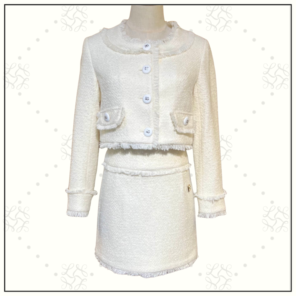 WOOL BLEND JACKET & MINI SKIRT