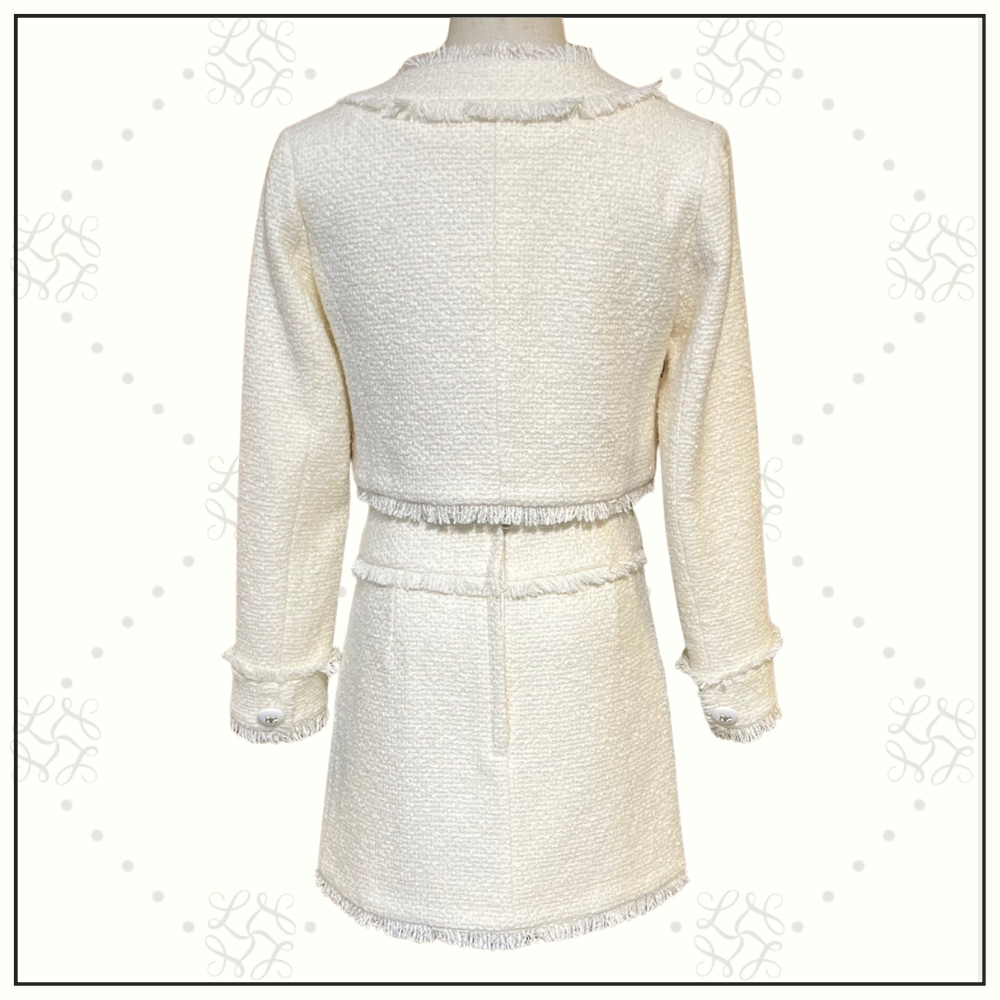 WOOL BLEND JACKET & MINI SKIRT