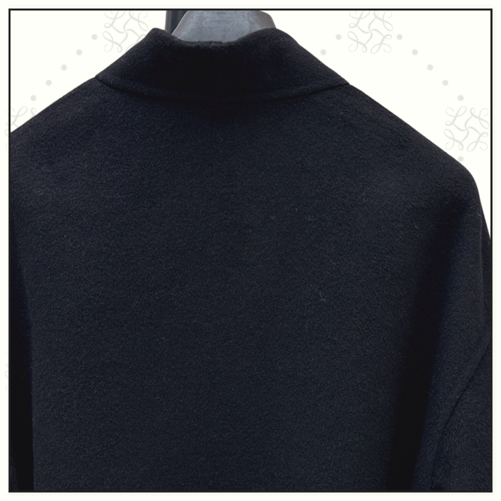 VIRGIN WOOL & SILK BELTED JACKET