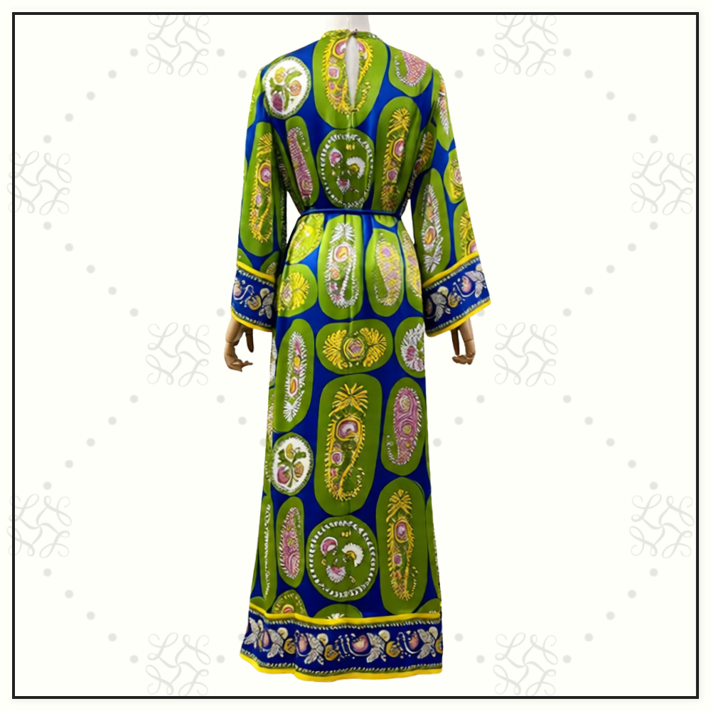 GINA SILK MIDI DRESS