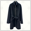 CASHMERE ZIP FRONT COAT