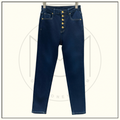 BUTTON FASTENING SKINNY STRETCH JEANS