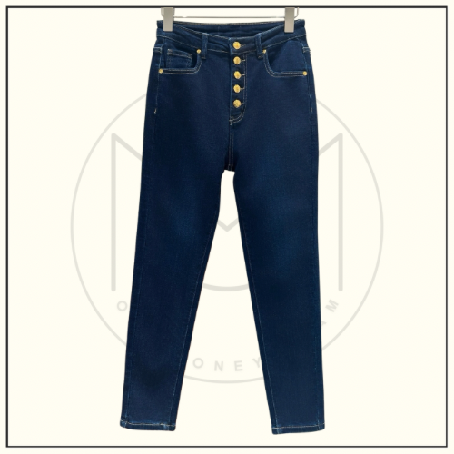 BUTTON FASTENING SKINNY STRETCH JEANS