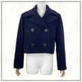 CROPPED WOOL PEACOAT