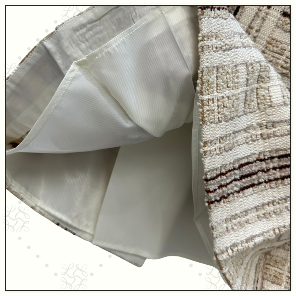 VIRGIN WOOL CASHMERE SILK STEFANIE SKIRT