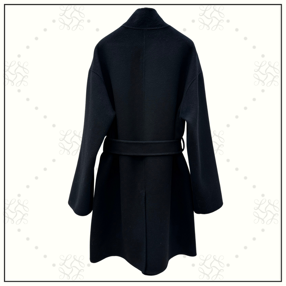 CASHMERE ZIP FRONT COAT