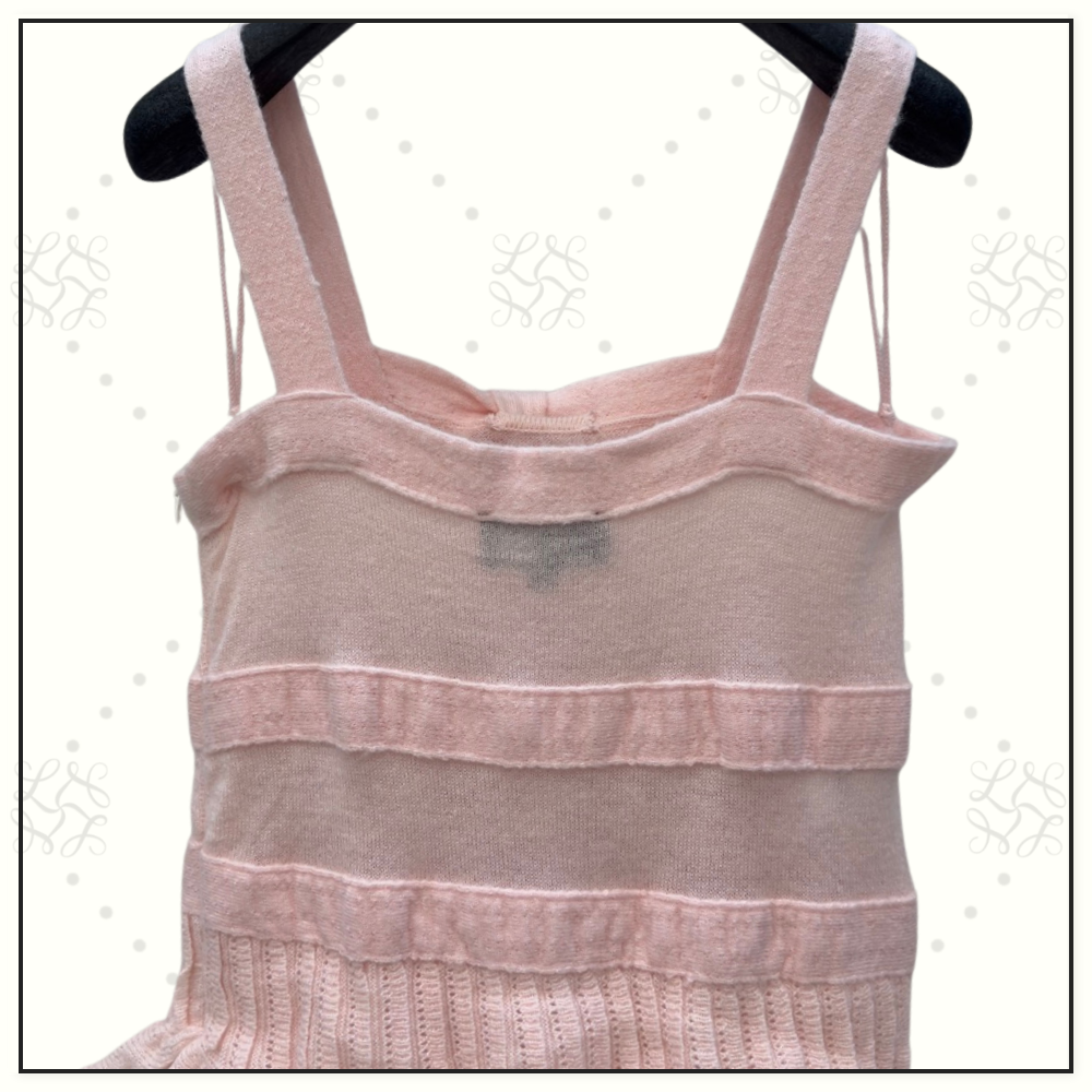 ALPACA & SILK RUFFLE KNIT DRESS