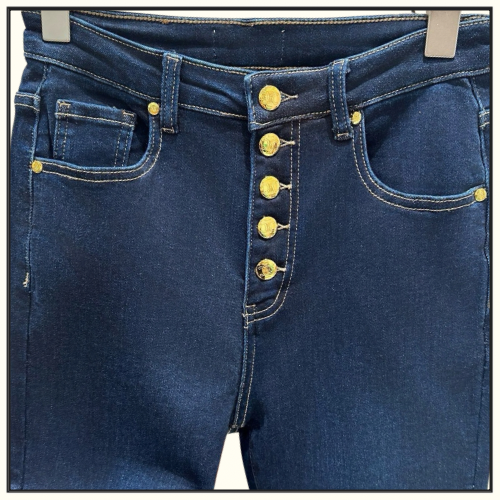 BUTTON FASTENING SKINNY STRETCH JEANS