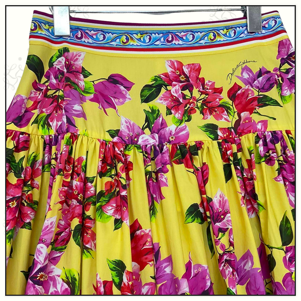 FLORAL PRINT MAXI SKIRT