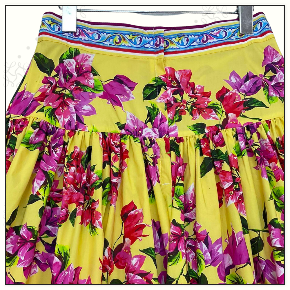 FLORAL PRINT MAXI SKIRT