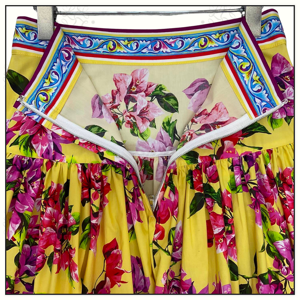 FLORAL PRINT MAXI SKIRT