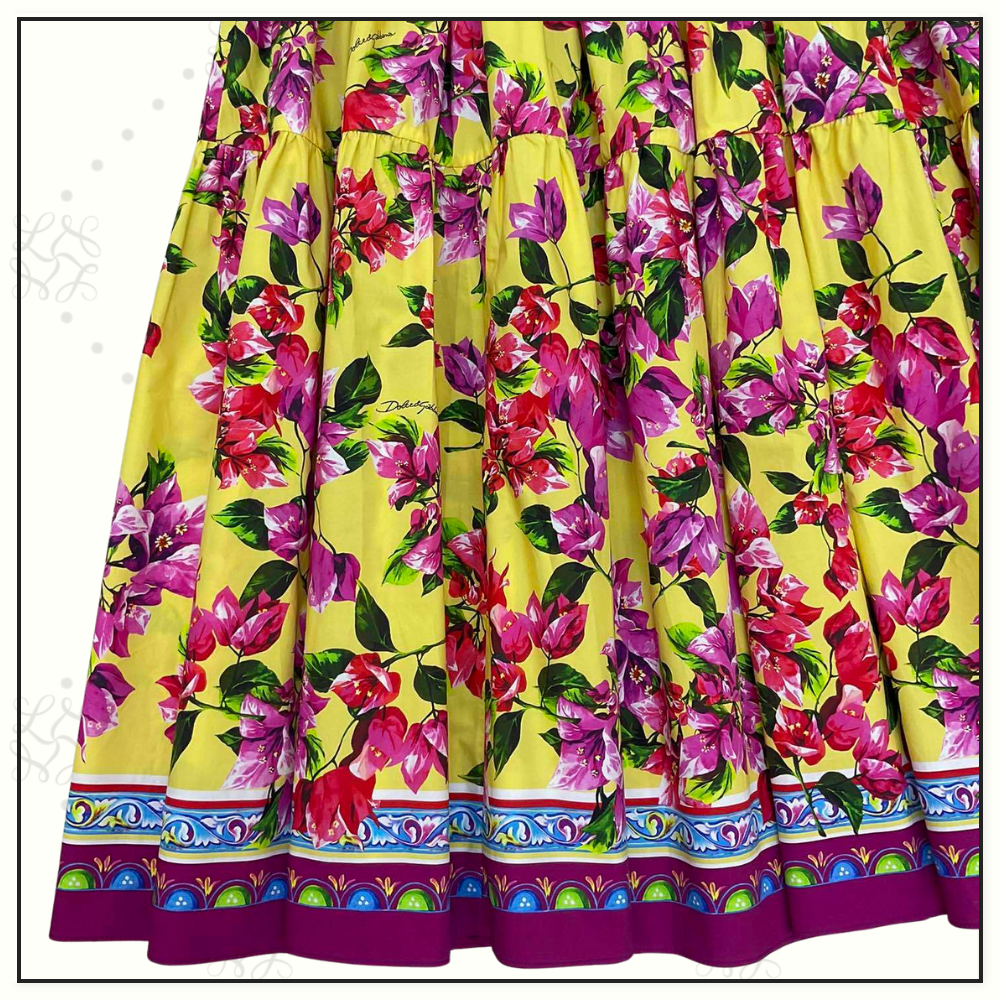 FLORAL PRINT MAXI SKIRT