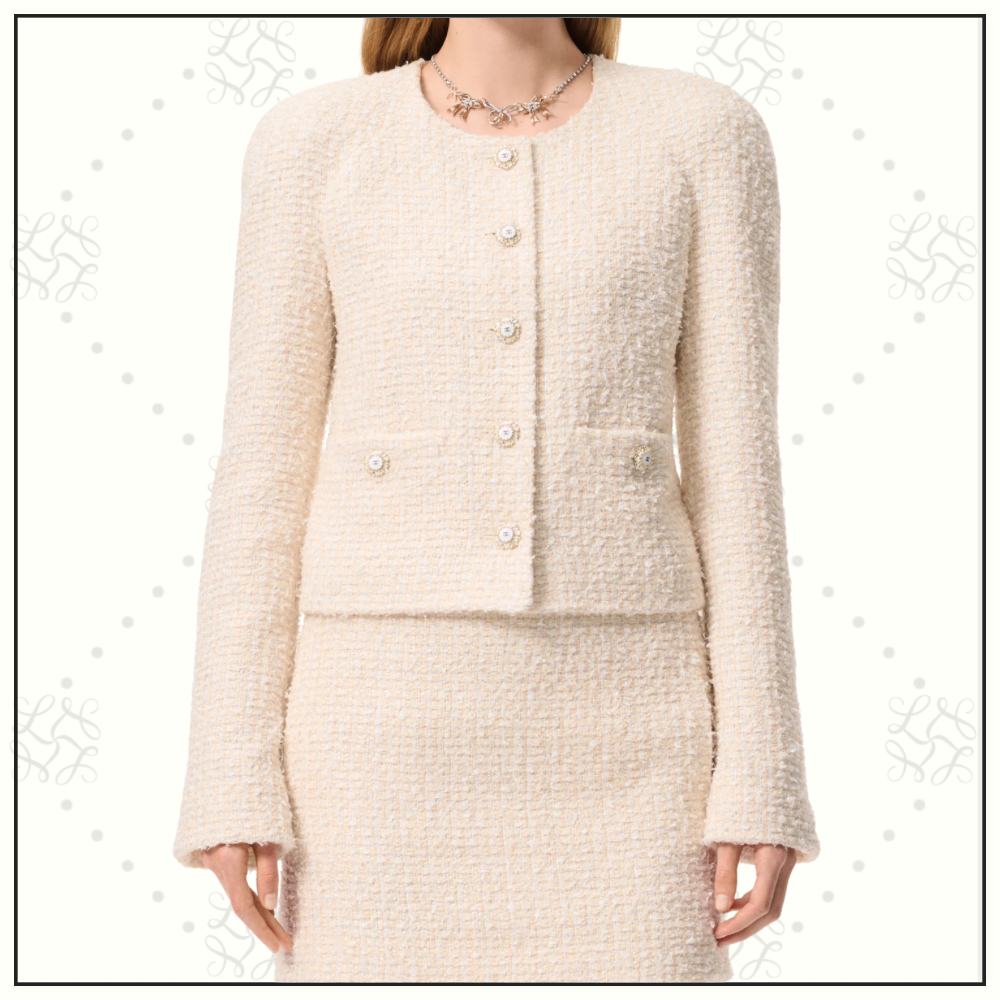 WOOL BLEND TWEED JACKET & MINI SKIRT