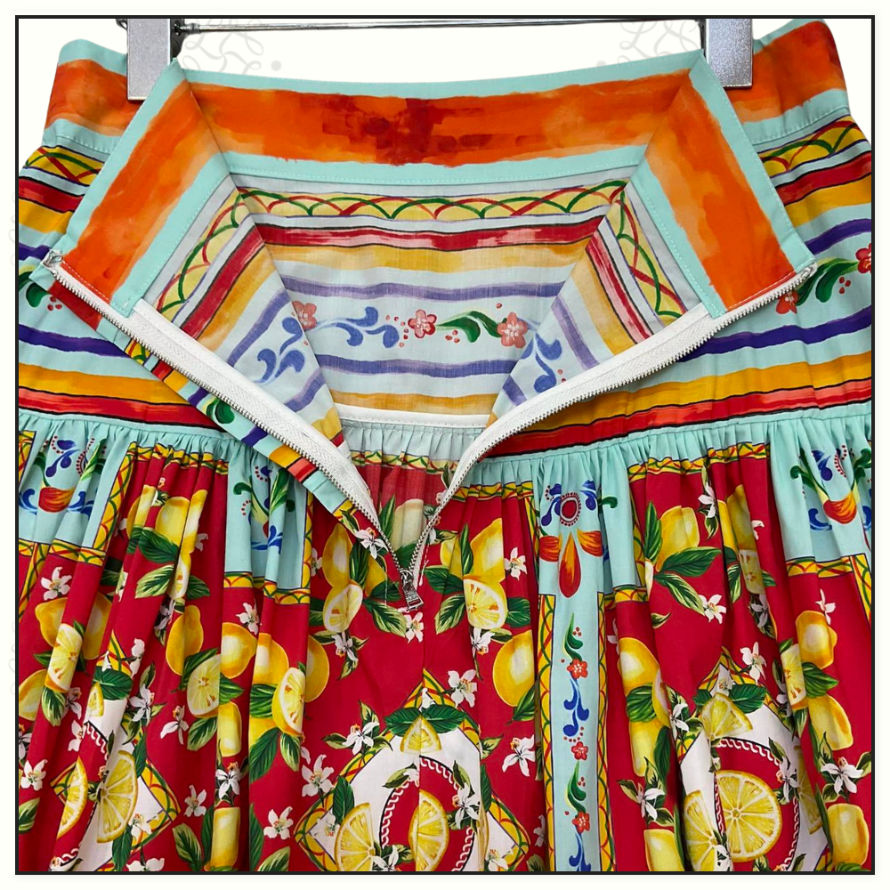 FLORAL PRINT MAXI SKIRT