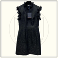 FIN FLOUNCE JACQUARD DRESS