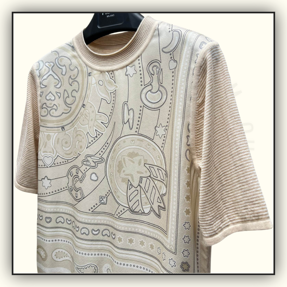 SILK KNIT SLEEVE TOP