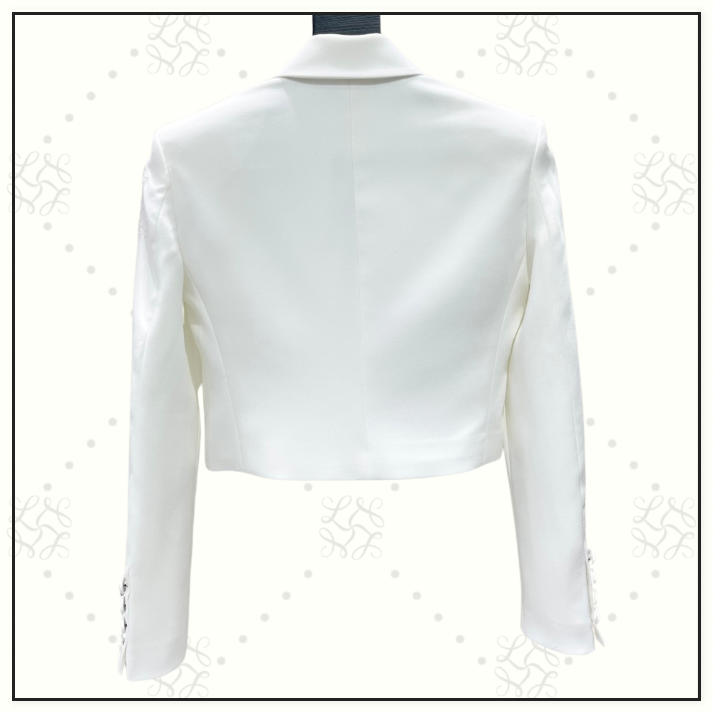 SEQUIN STAR EMBELLISHMENTS CROPPED BLAZER & SHORT