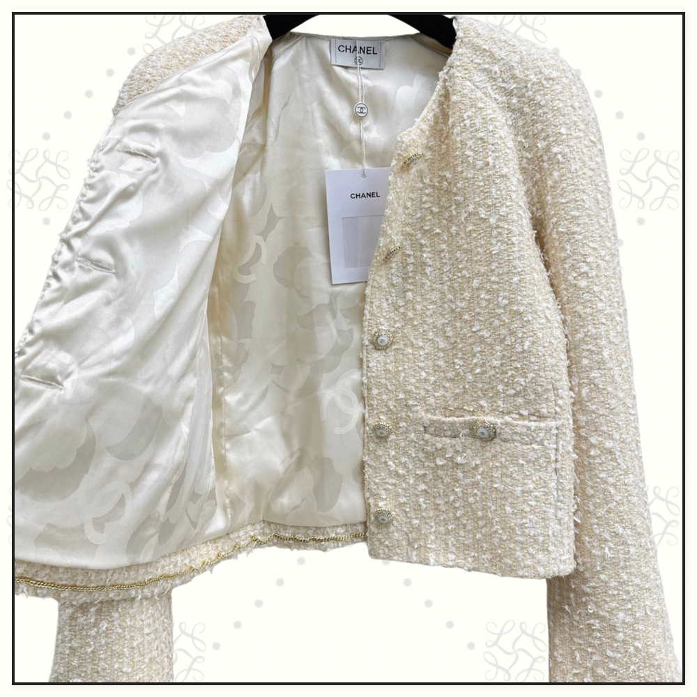 WOOL BLEND TWEED JACKET & MINI SKIRT