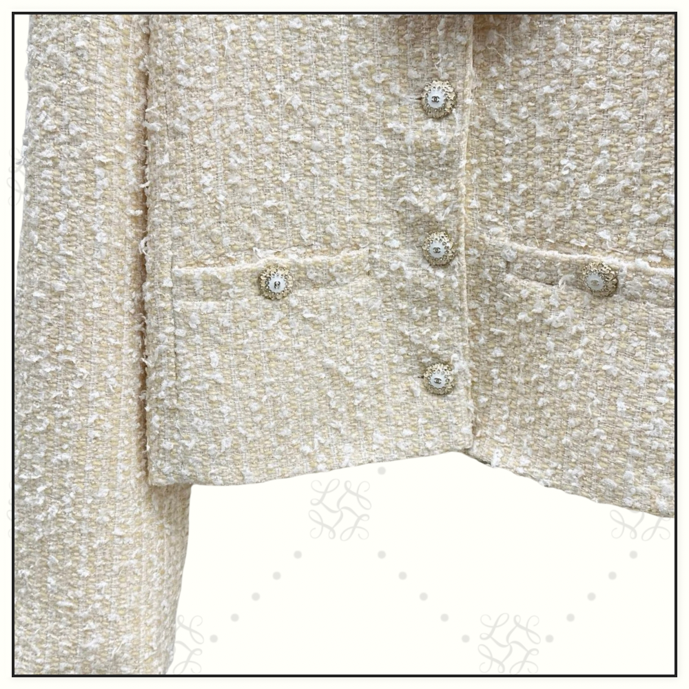 WOOL BLEND TWEED JACKET & MINI SKIRT