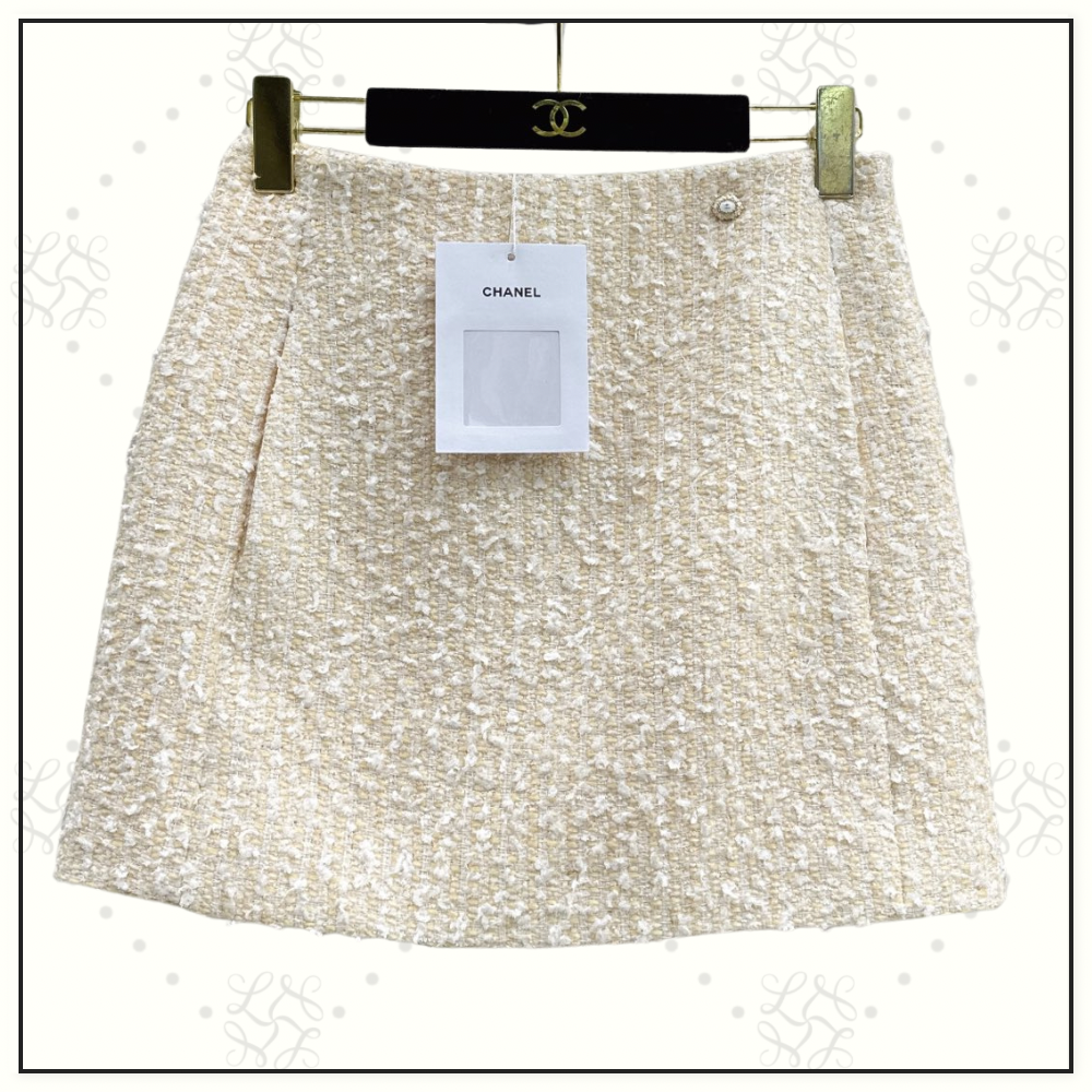 WOOL BLEND TWEED JACKET & MINI SKIRT