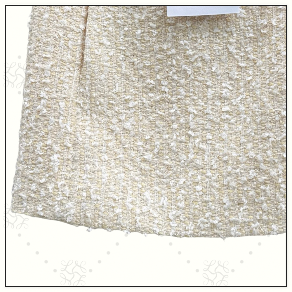 WOOL BLEND TWEED JACKET & MINI SKIRT