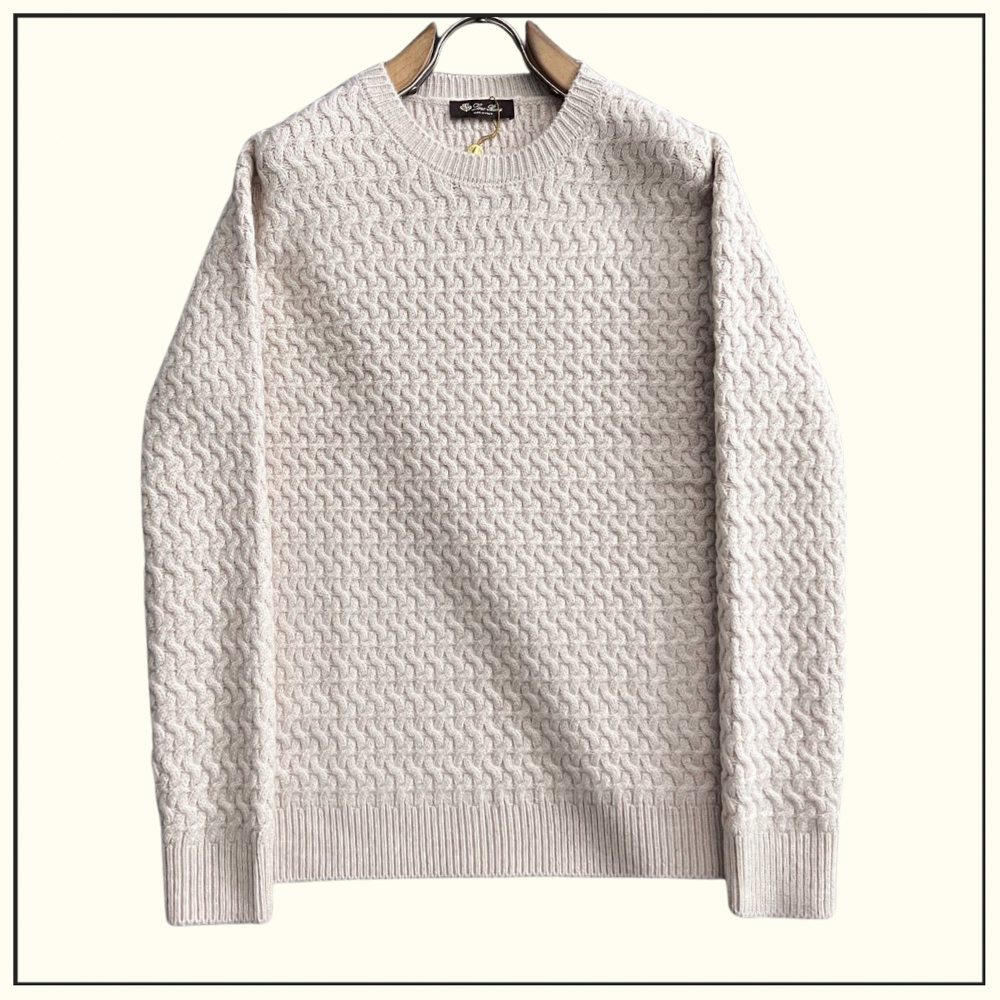 CASHMERE BLEND KNIT SWEATER