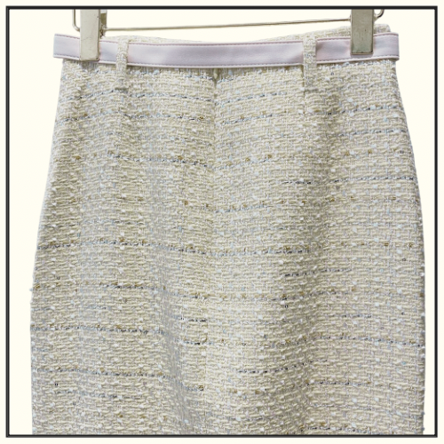 BOUCLE KNIT CROPPED JACKET & MIDI SKIRT