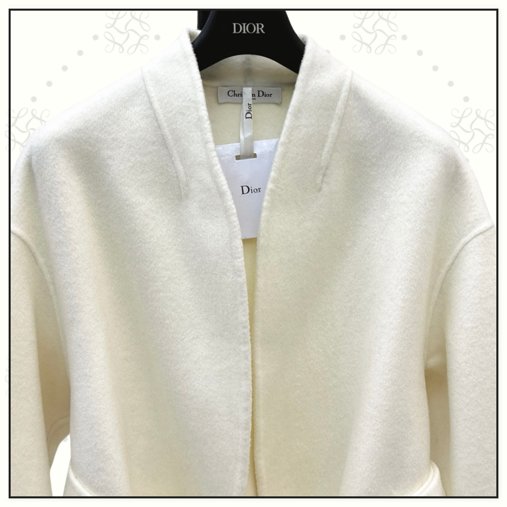 VIRGIN WOOL & SILK BELTED JACKET