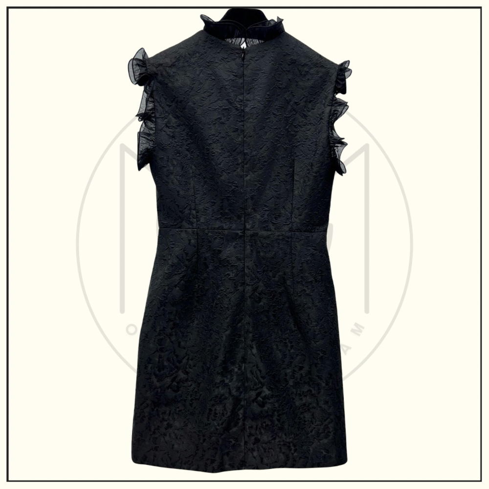 FIN FLOUNCE JACQUARD DRESS