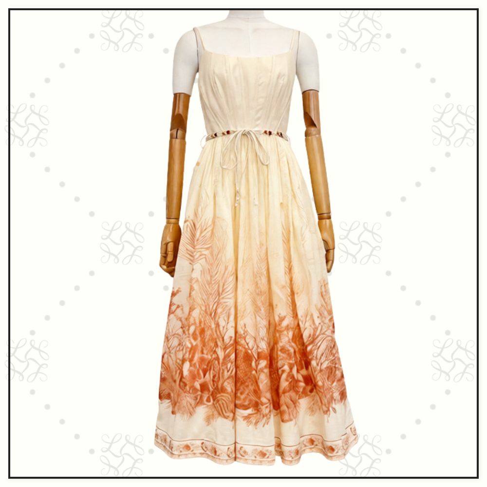 WANDERLUST CORSET MIDI DRESS