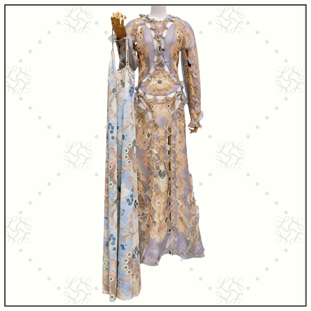 REBELLION SCALLOP MAXI DRESS