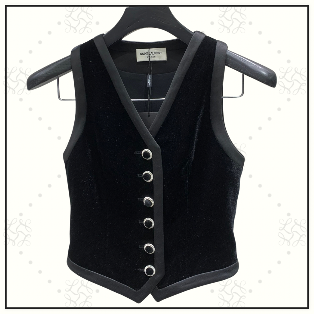 VELVET VEST & MINI SKIRT