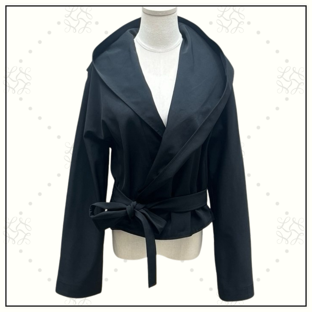 HOODED WRAP JACKET