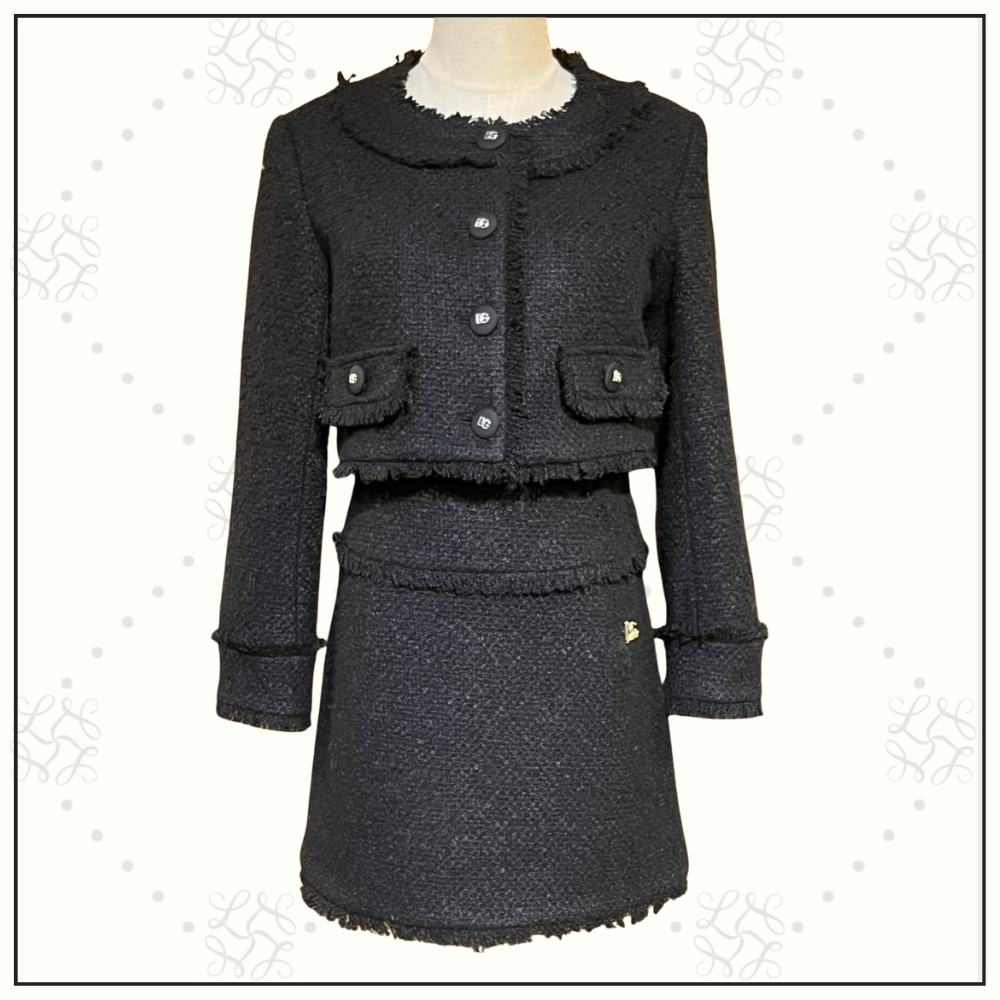 WOOL BLEND JACKET & MINI SKIRT