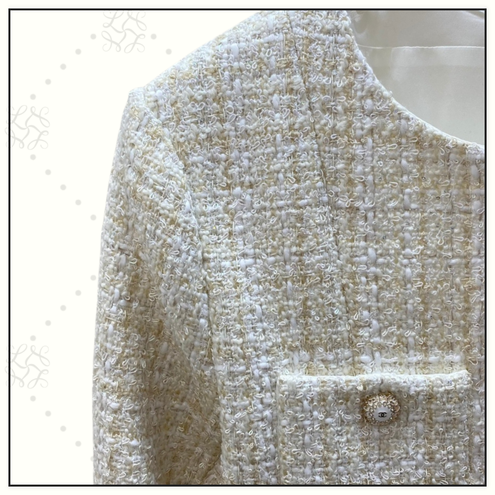 LONG SLEEVE TWEED DRESS