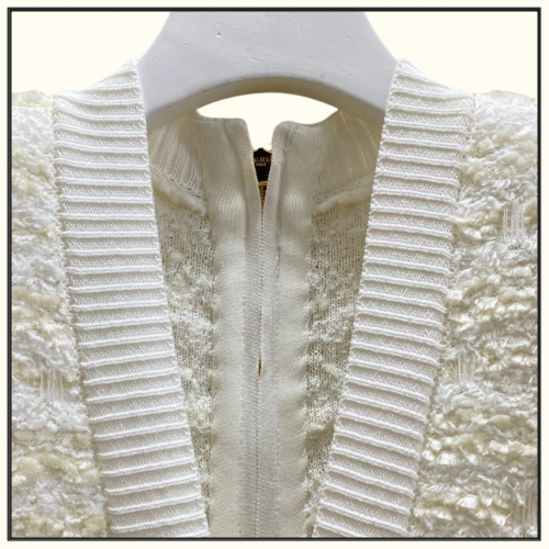 BUTTON EMBELLISHED TWEED MINI DRESS