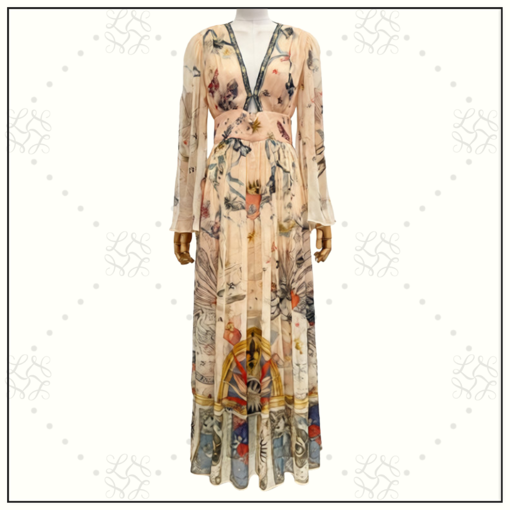 HARDWARE DETAIL LONG SLEEVE DRESS