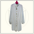 BALLOON SLEEVE SHIRT DRESS