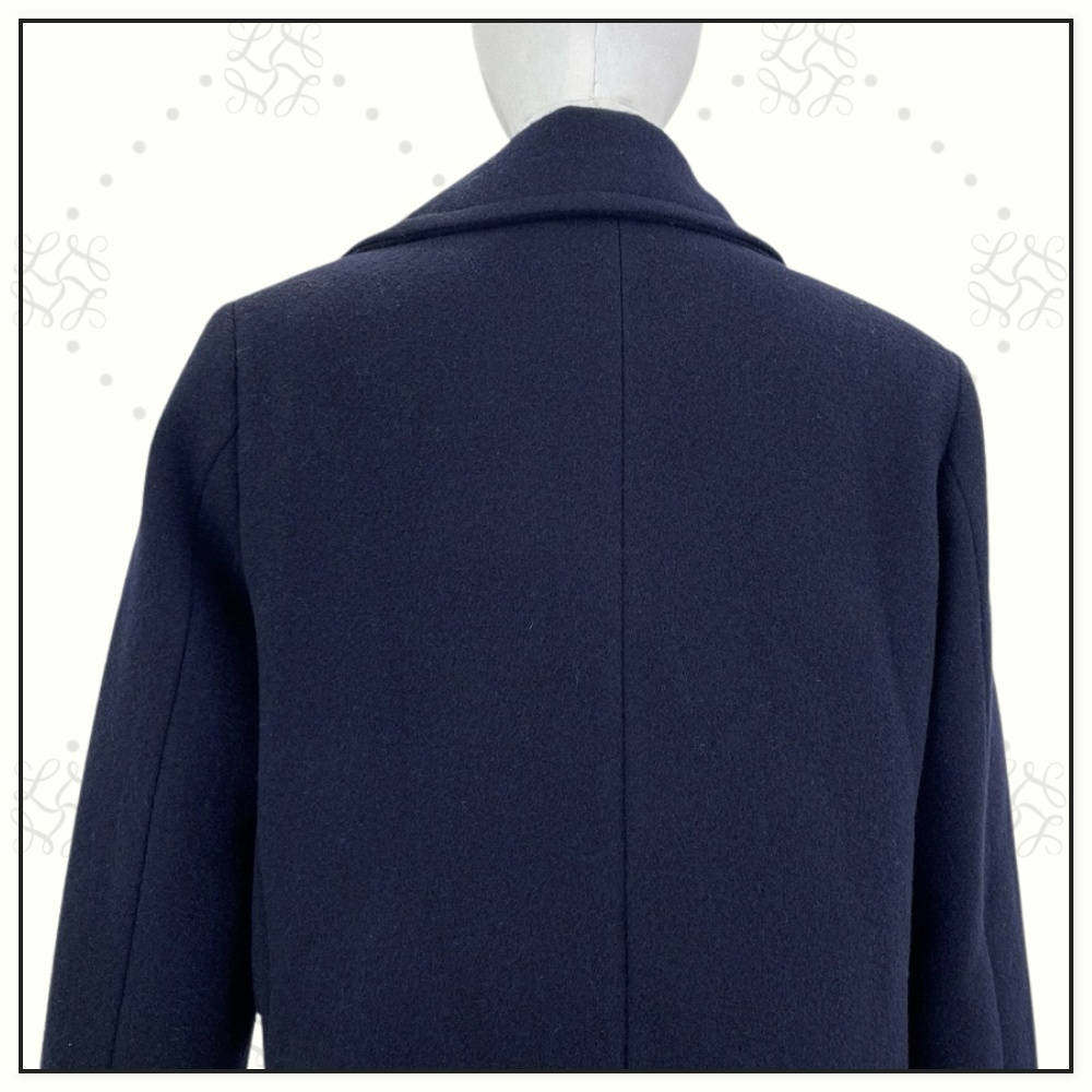 CROPPED WOOL PEACOAT