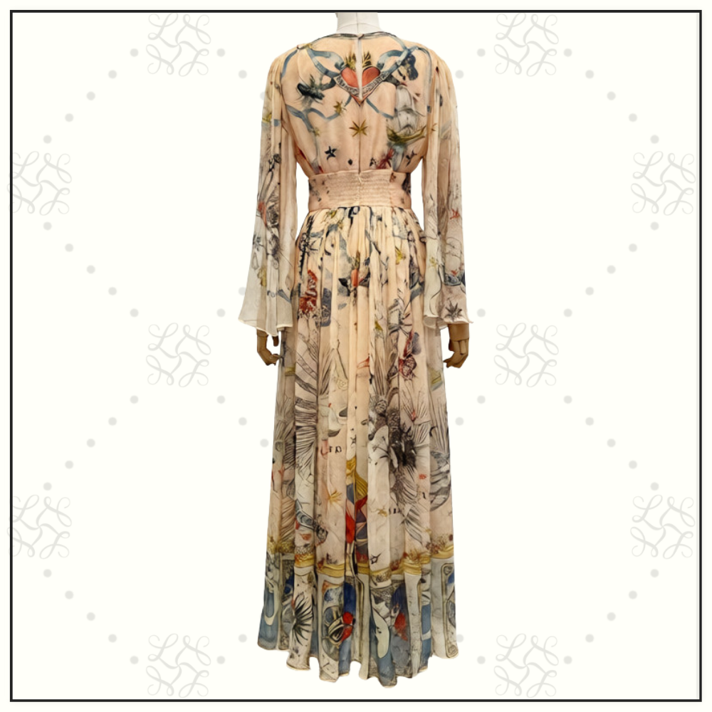 HARDWARE DETAIL LONG SLEEVE DRESS