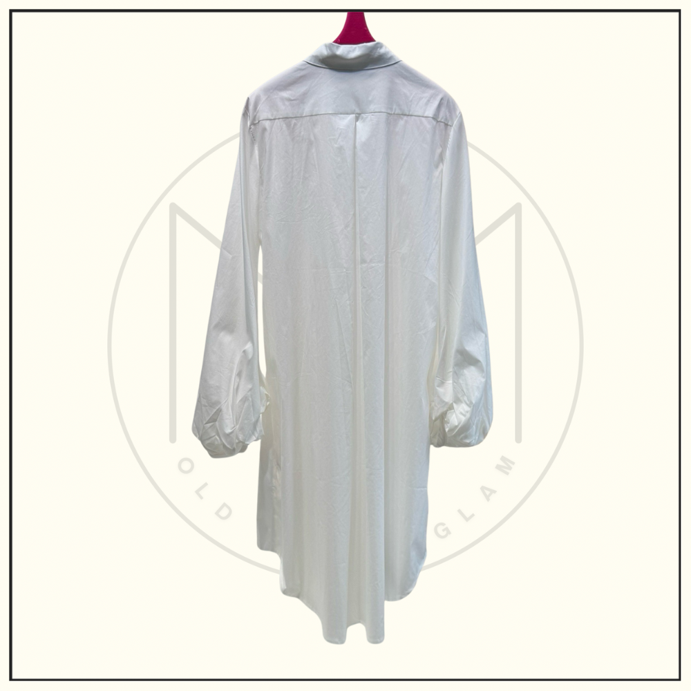 BALLOON SLEEVE SHIRT DRESS