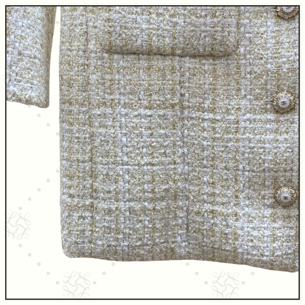 LONG SLEEVE TWEED DRESS