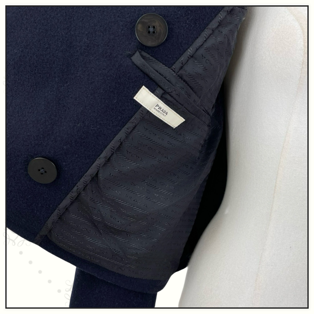 CROPPED WOOL PEACOAT