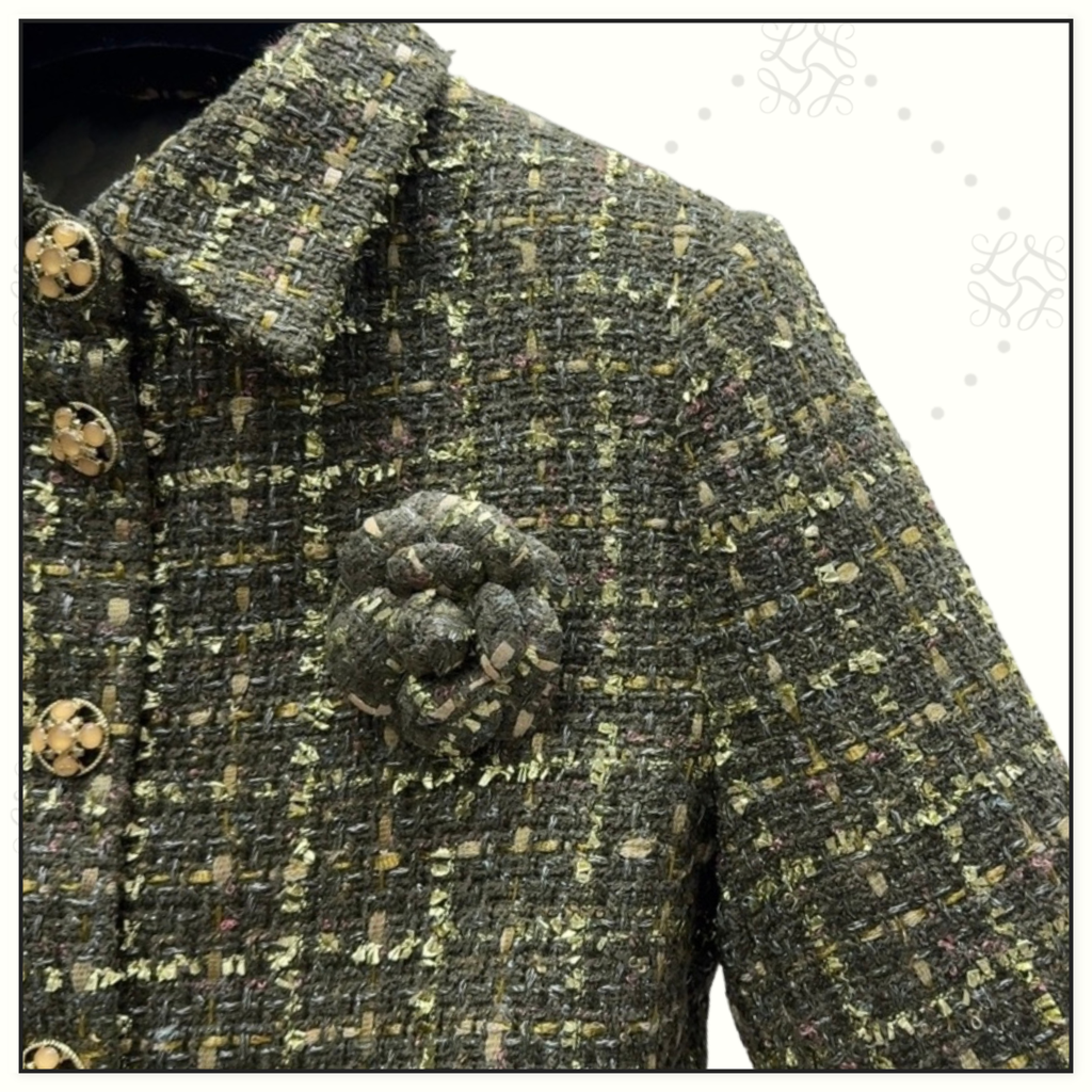 TWEED JACKET & MIDI SKIRT