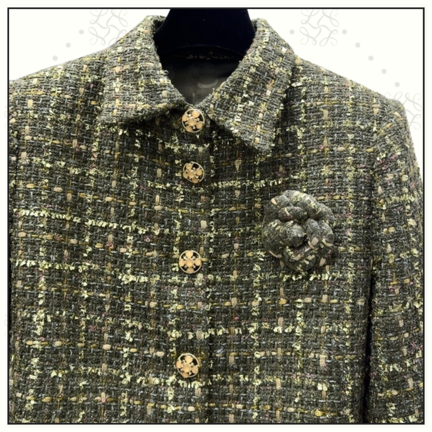 TWEED JACKET & MIDI SKIRT