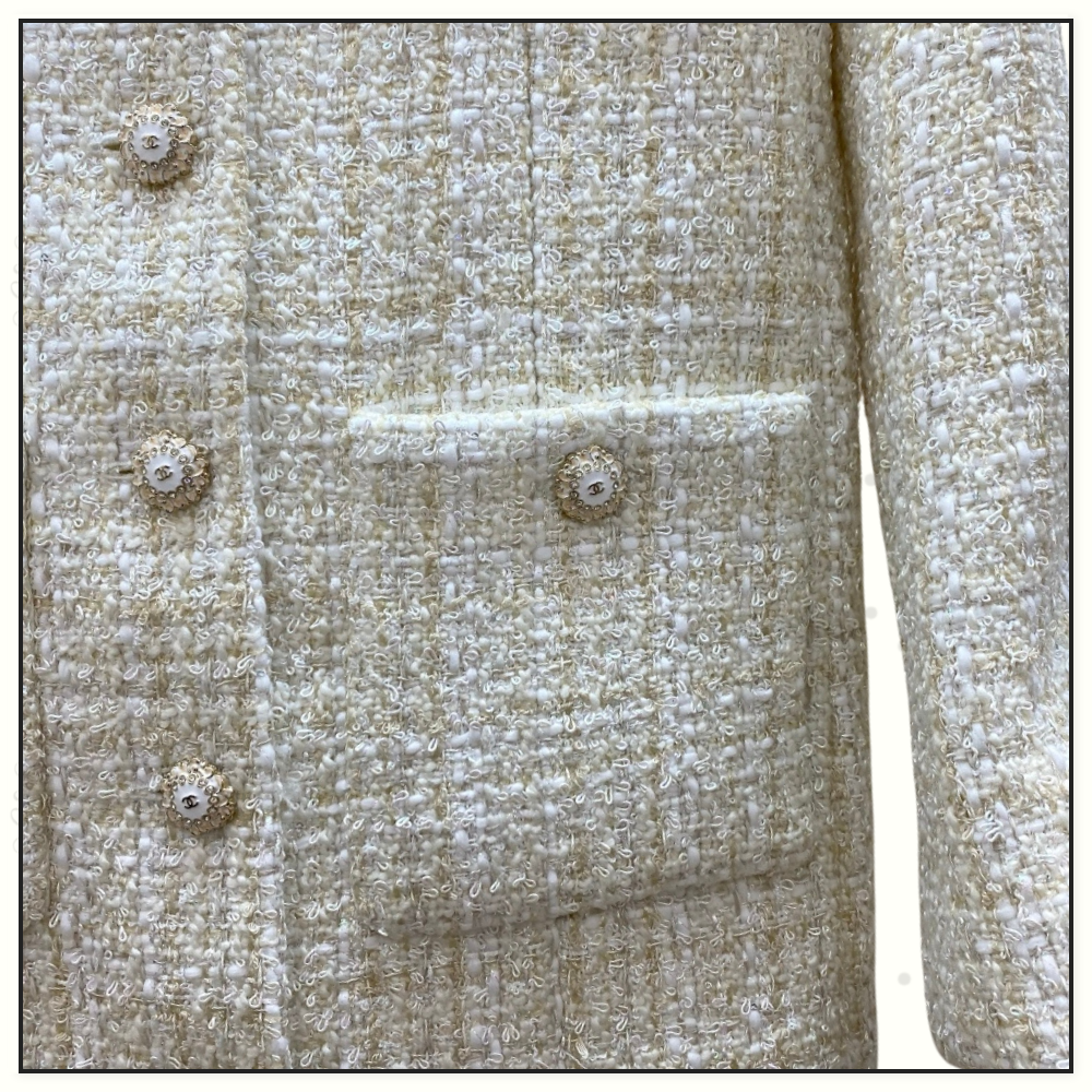 LONG SLEEVE TWEED DRESS